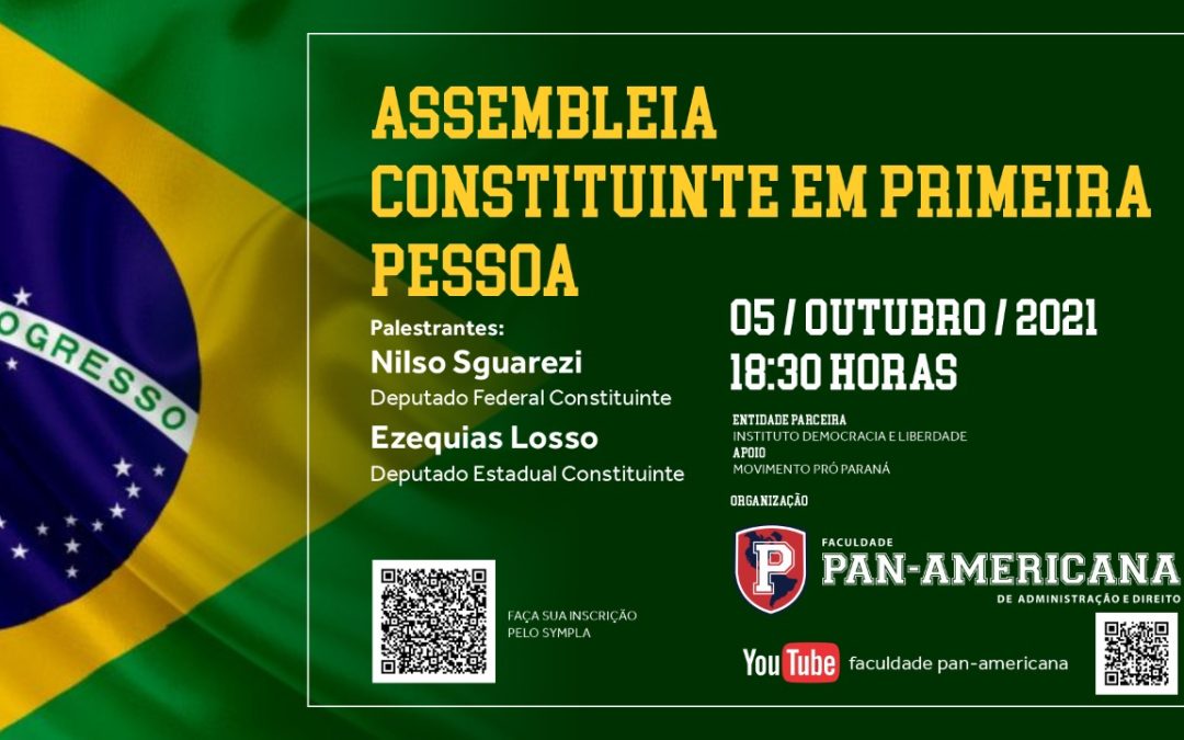 Evento apoiado pelo Pró-Paraná trará relatos de deputados constituintes