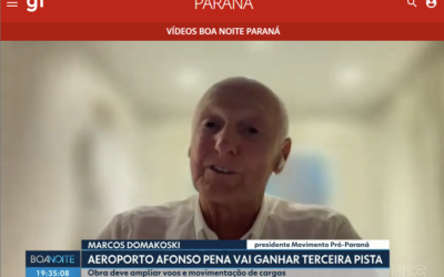 Marcos Domakoski destaca avanço para terceira pista do Afonso Pena em entrevista à RPC