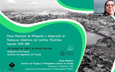 Em reunião semanal, Comitê de Infraestrutura debate medidas de adaptação às mudanças climáticas em Curitiba