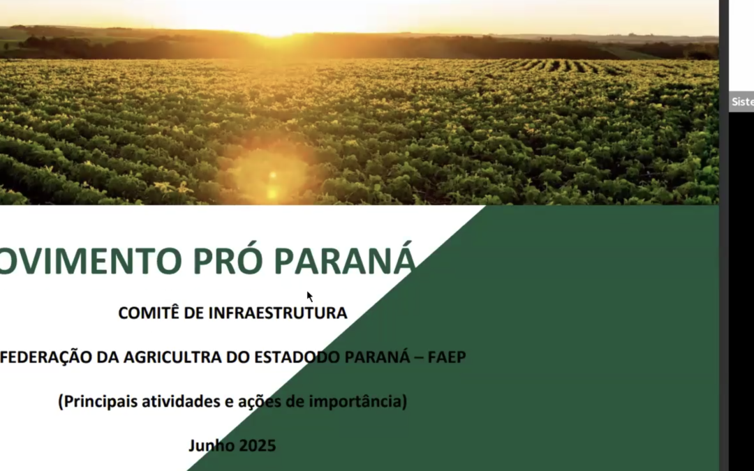 Trabalho da FAEP é apresentado em reunião do Comitê de infraestrutura