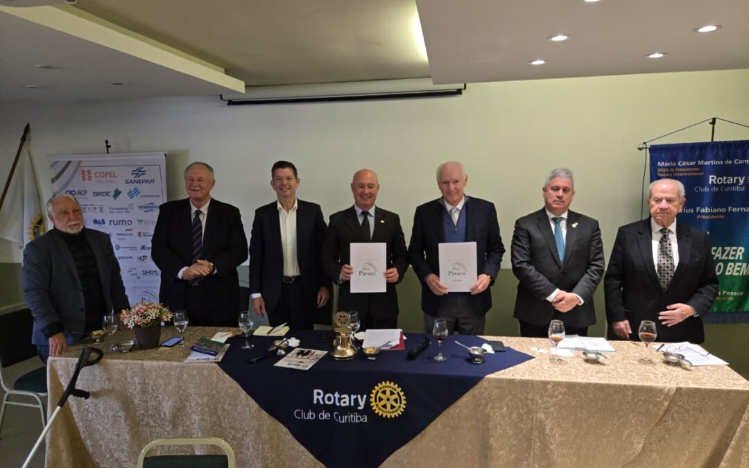Rotary Club de Curitiba passa a integrar corpo de mantenedores do Movimento Pró-Paraná